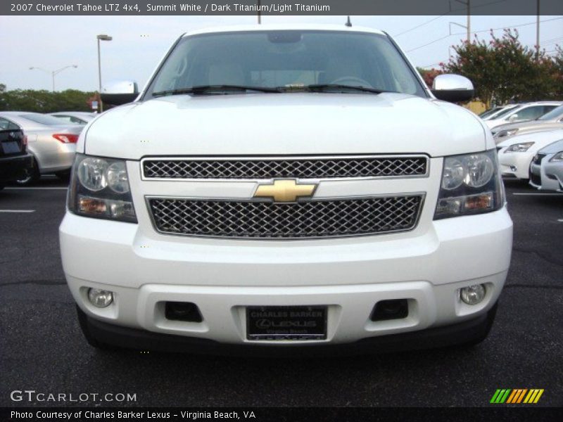 Summit White / Dark Titanium/Light Titanium 2007 Chevrolet Tahoe LTZ 4x4