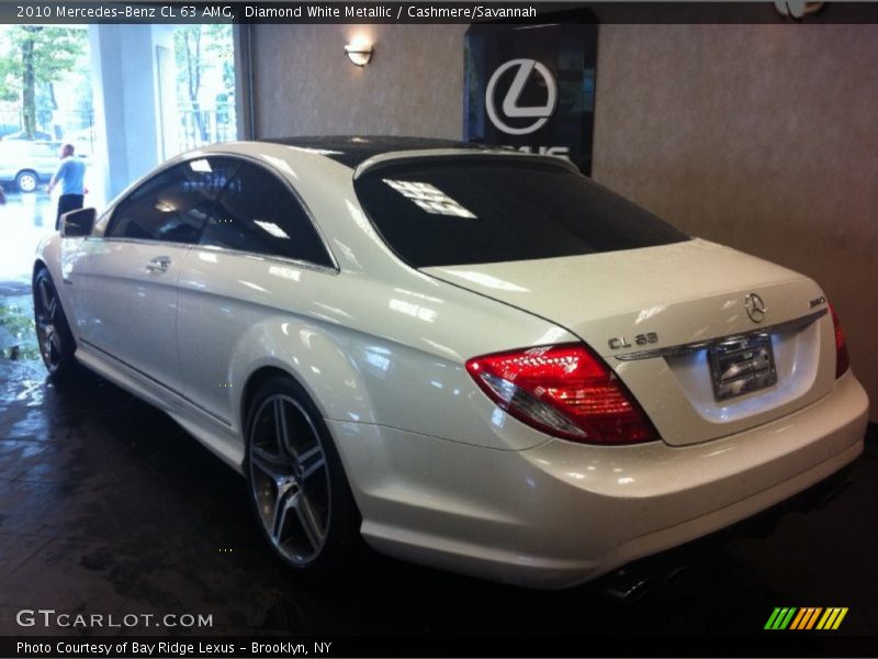 Diamond White Metallic / Cashmere/Savannah 2010 Mercedes-Benz CL 63 AMG