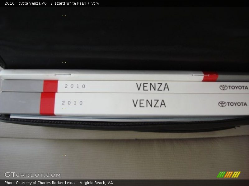 Blizzard White Pearl / Ivory 2010 Toyota Venza V6