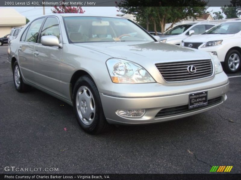 Millenium Silver Metallic / Ivory 2001 Lexus LS 430