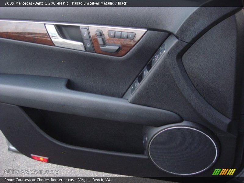 Palladium Silver Metallic / Black 2009 Mercedes-Benz C 300 4Matic