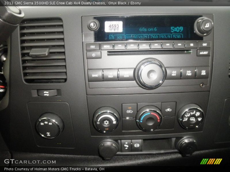 Onyx Black / Ebony 2013 GMC Sierra 3500HD SLE Crew Cab 4x4 Dually Chassis