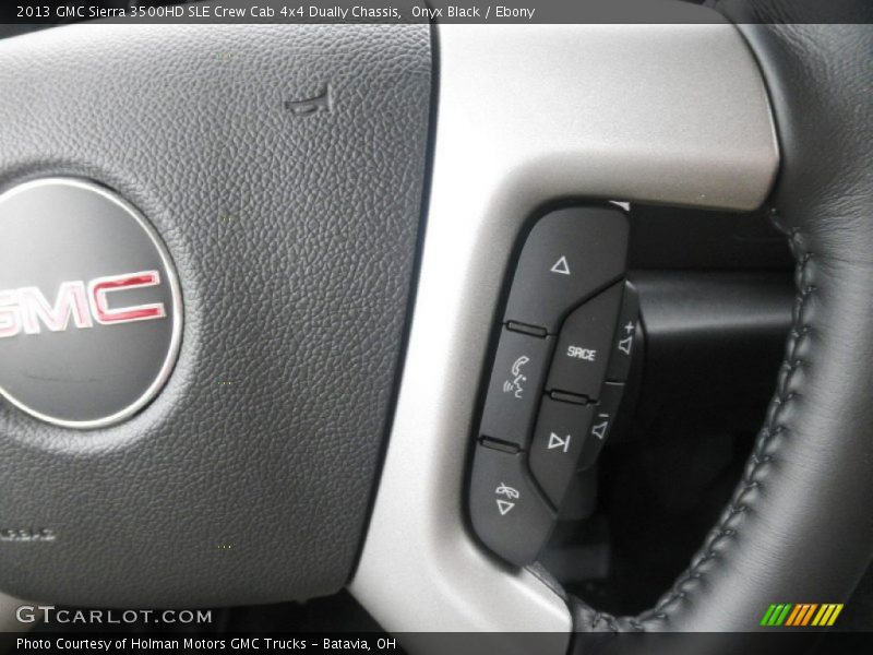 Onyx Black / Ebony 2013 GMC Sierra 3500HD SLE Crew Cab 4x4 Dually Chassis