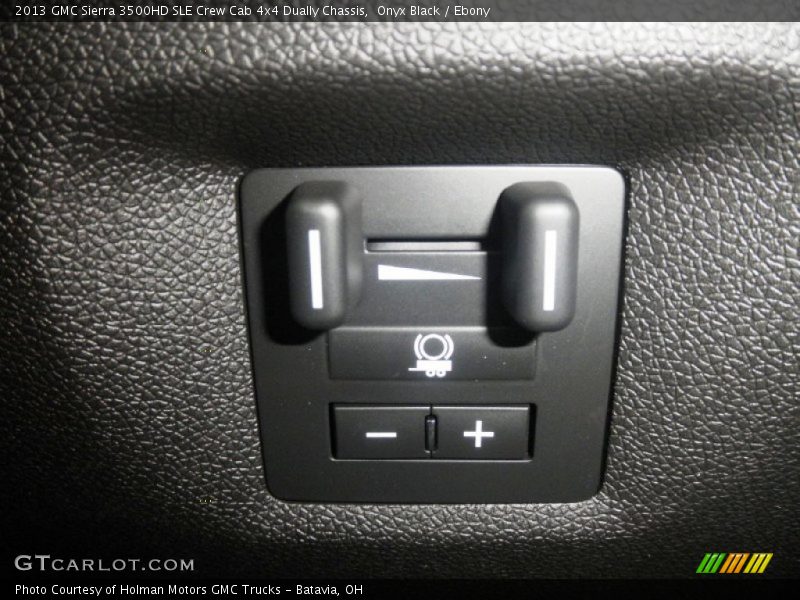 Onyx Black / Ebony 2013 GMC Sierra 3500HD SLE Crew Cab 4x4 Dually Chassis