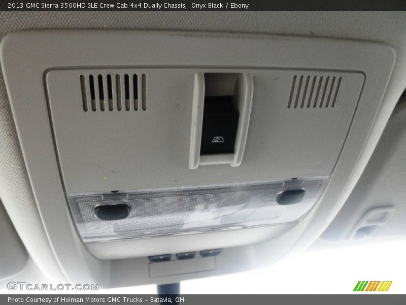 Onyx Black / Ebony 2013 GMC Sierra 3500HD SLE Crew Cab 4x4 Dually Chassis