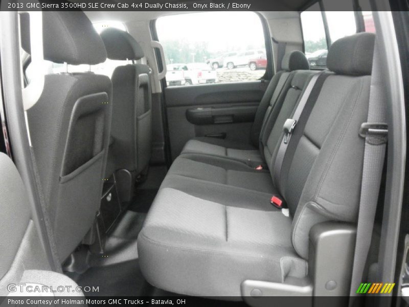 Onyx Black / Ebony 2013 GMC Sierra 3500HD SLE Crew Cab 4x4 Dually Chassis