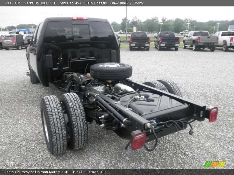 Onyx Black / Ebony 2013 GMC Sierra 3500HD SLE Crew Cab 4x4 Dually Chassis