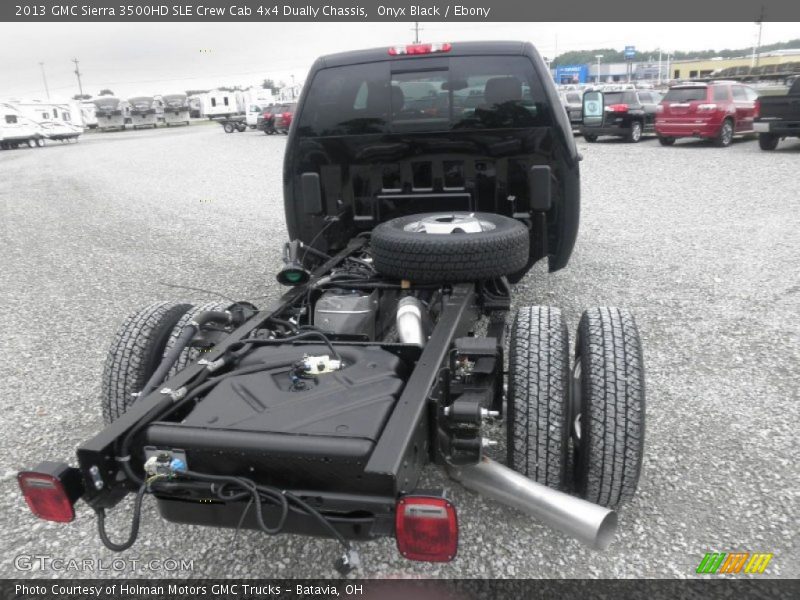 Onyx Black / Ebony 2013 GMC Sierra 3500HD SLE Crew Cab 4x4 Dually Chassis