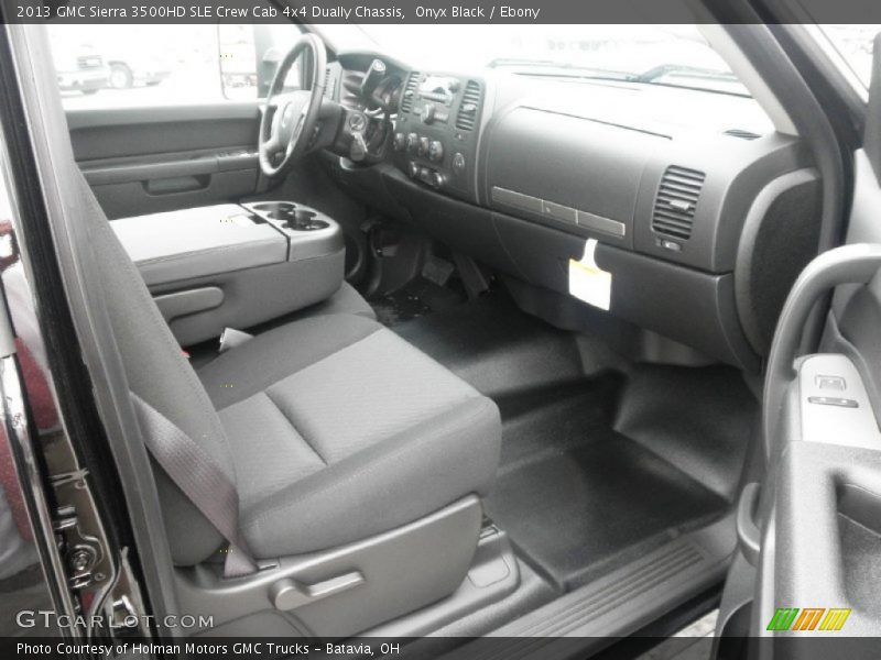 Onyx Black / Ebony 2013 GMC Sierra 3500HD SLE Crew Cab 4x4 Dually Chassis