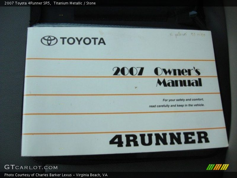 Titanium Metallic / Stone 2007 Toyota 4Runner SR5