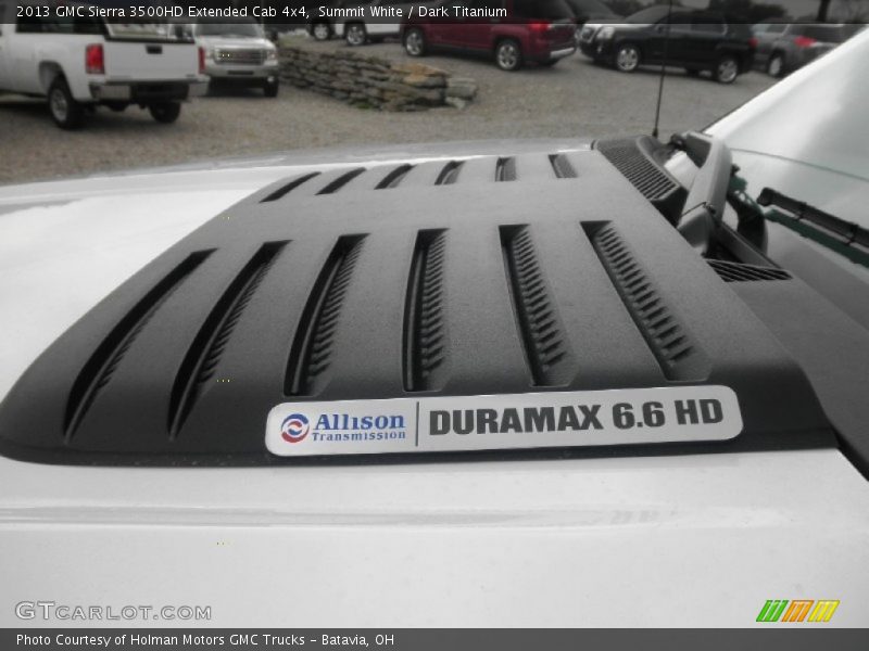 Summit White / Dark Titanium 2013 GMC Sierra 3500HD Extended Cab 4x4
