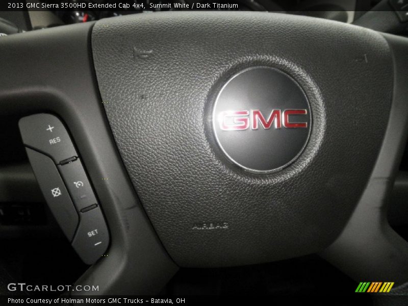 Summit White / Dark Titanium 2013 GMC Sierra 3500HD Extended Cab 4x4