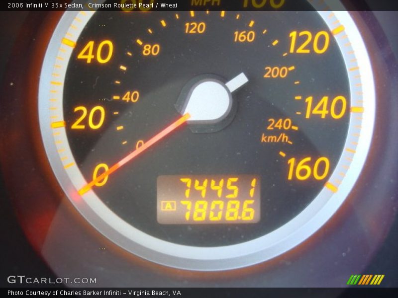 Crimson Roulette Pearl / Wheat 2006 Infiniti M 35x Sedan