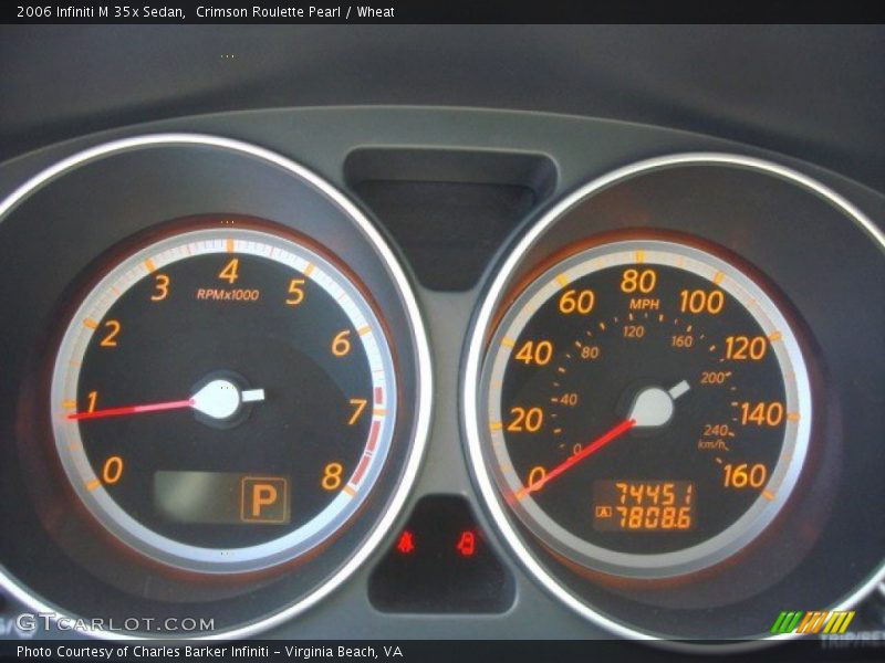 Crimson Roulette Pearl / Wheat 2006 Infiniti M 35x Sedan