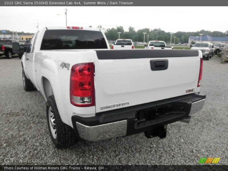 Summit White / Dark Titanium 2013 GMC Sierra 3500HD Extended Cab 4x4