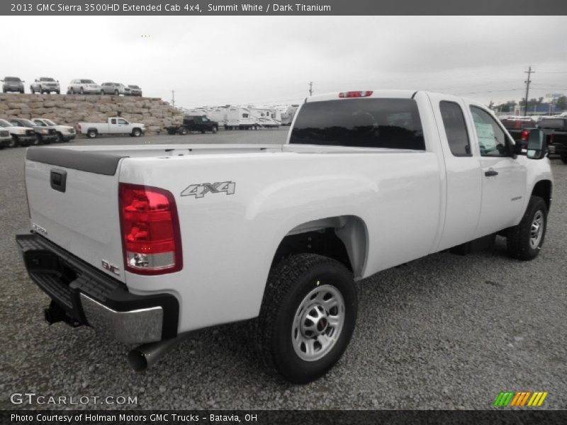 Summit White / Dark Titanium 2013 GMC Sierra 3500HD Extended Cab 4x4