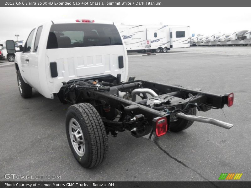Summit White / Dark Titanium 2013 GMC Sierra 2500HD Extended Cab 4x4 Chassis