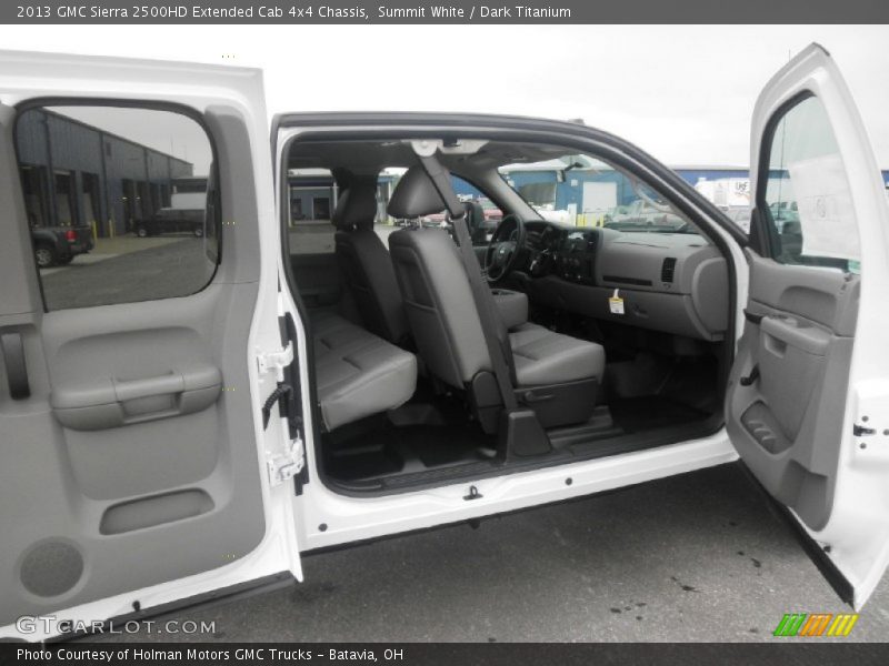 Summit White / Dark Titanium 2013 GMC Sierra 2500HD Extended Cab 4x4 Chassis