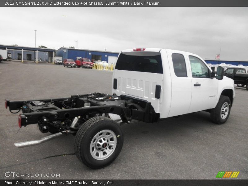 Summit White / Dark Titanium 2013 GMC Sierra 2500HD Extended Cab 4x4 Chassis