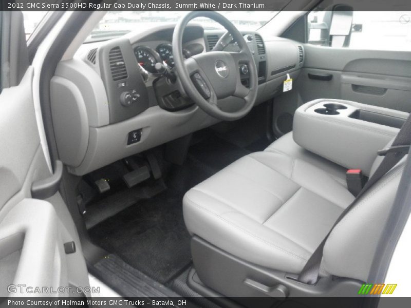 Summit White / Dark Titanium 2012 GMC Sierra 3500HD Regular Cab Dually Chassis