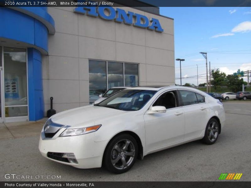 White Diamond Pearl / Ebony 2010 Acura TL 3.7 SH-AWD