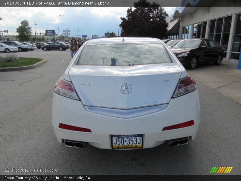 White Diamond Pearl / Ebony 2010 Acura TL 3.7 SH-AWD