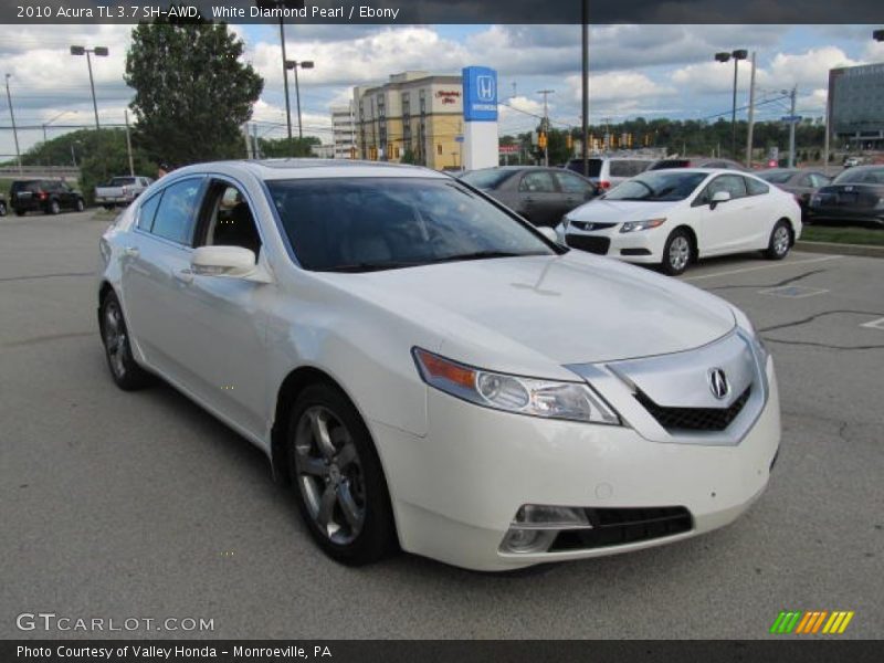 White Diamond Pearl / Ebony 2010 Acura TL 3.7 SH-AWD