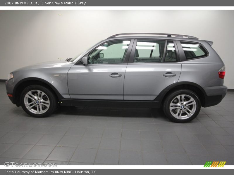 Silver Grey Metallic / Grey 2007 BMW X3 3.0si