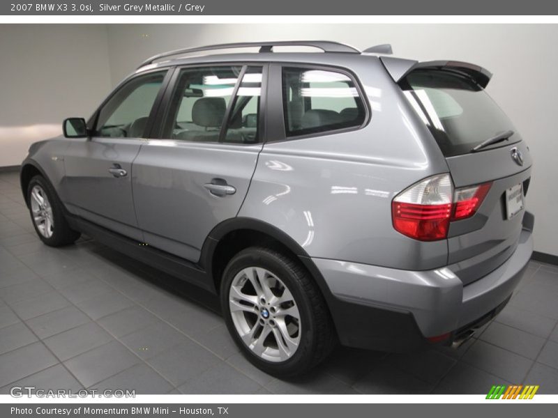 Silver Grey Metallic / Grey 2007 BMW X3 3.0si