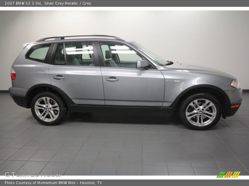 Silver Grey Metallic / Grey 2007 BMW X3 3.0si