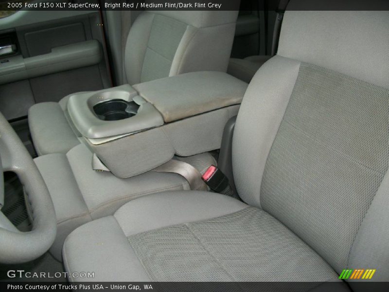 Bright Red / Medium Flint/Dark Flint Grey 2005 Ford F150 XLT SuperCrew