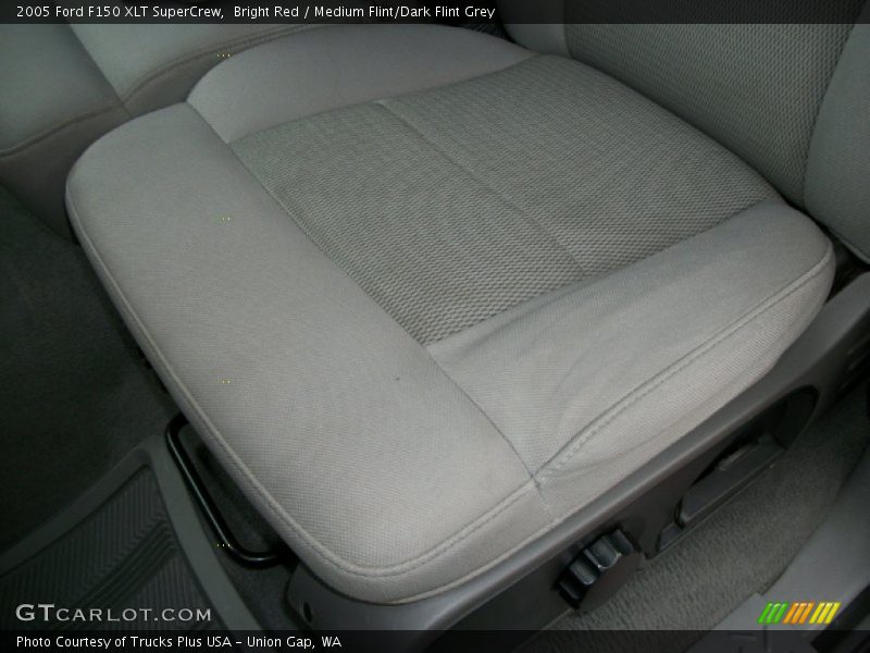 Bright Red / Medium Flint/Dark Flint Grey 2005 Ford F150 XLT SuperCrew