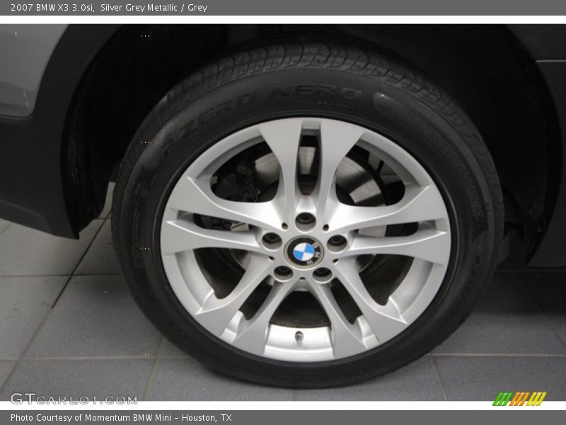 Silver Grey Metallic / Grey 2007 BMW X3 3.0si