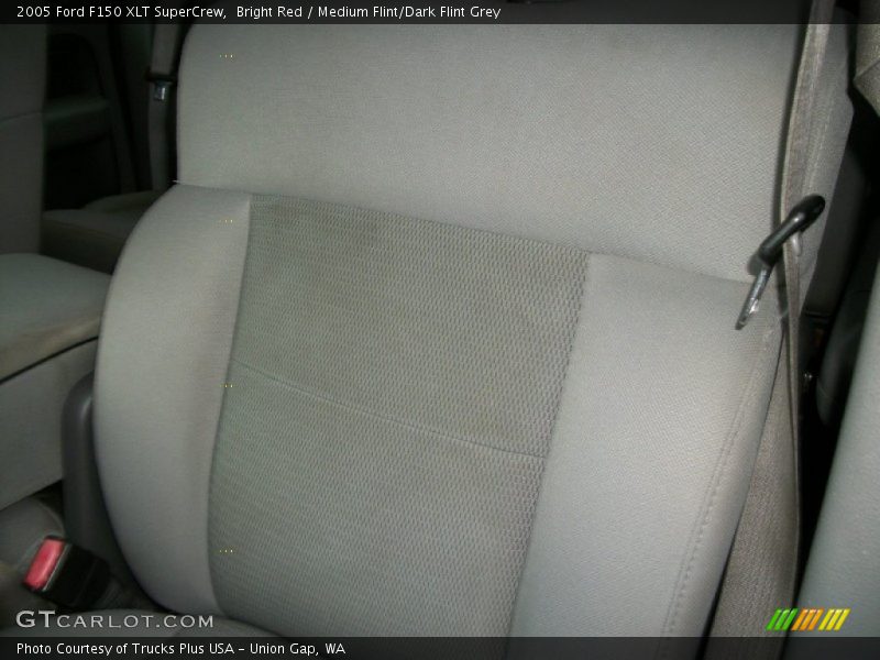 Bright Red / Medium Flint/Dark Flint Grey 2005 Ford F150 XLT SuperCrew