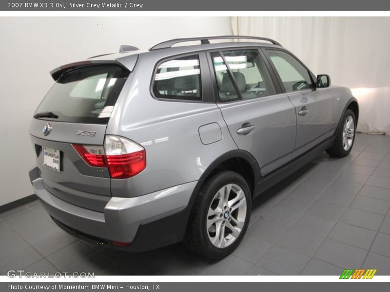 Silver Grey Metallic / Grey 2007 BMW X3 3.0si