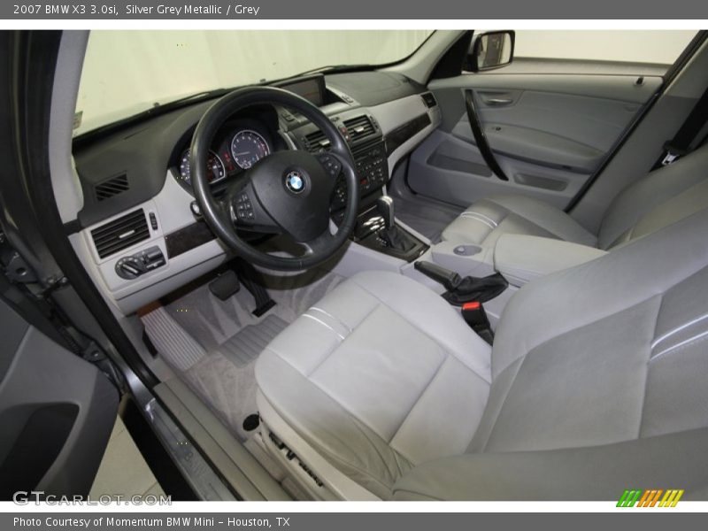 Silver Grey Metallic / Grey 2007 BMW X3 3.0si