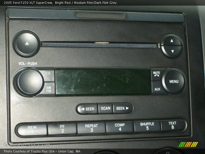 Bright Red / Medium Flint/Dark Flint Grey 2005 Ford F150 XLT SuperCrew