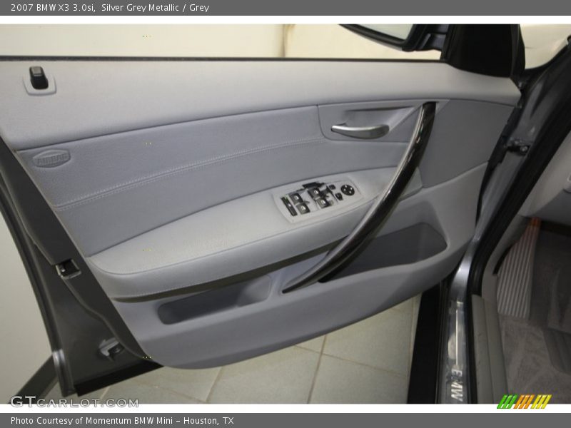 Silver Grey Metallic / Grey 2007 BMW X3 3.0si