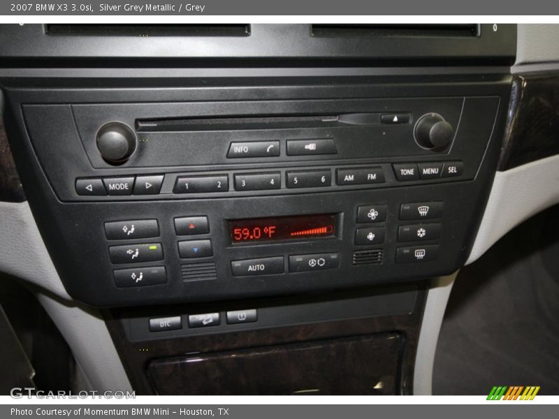 Silver Grey Metallic / Grey 2007 BMW X3 3.0si