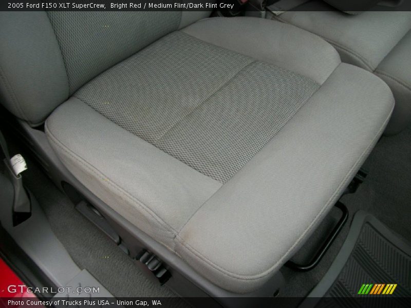 Bright Red / Medium Flint/Dark Flint Grey 2005 Ford F150 XLT SuperCrew