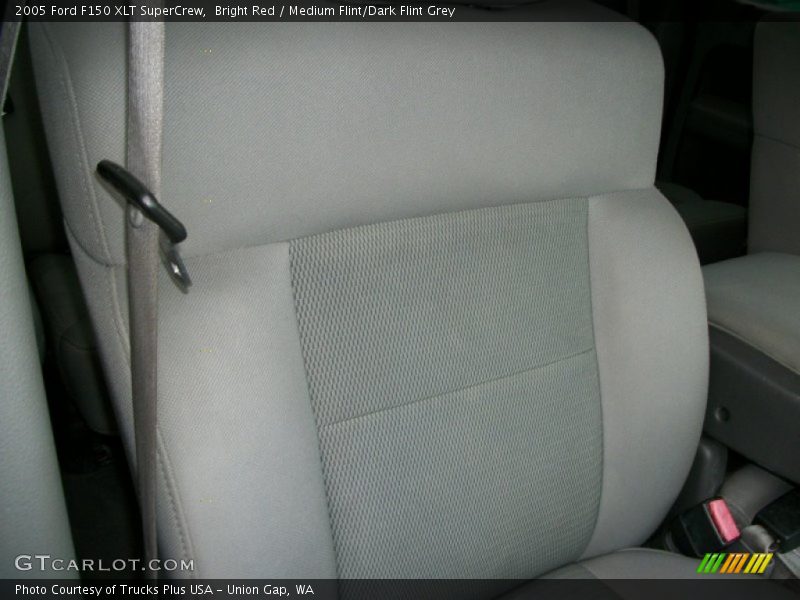 Bright Red / Medium Flint/Dark Flint Grey 2005 Ford F150 XLT SuperCrew