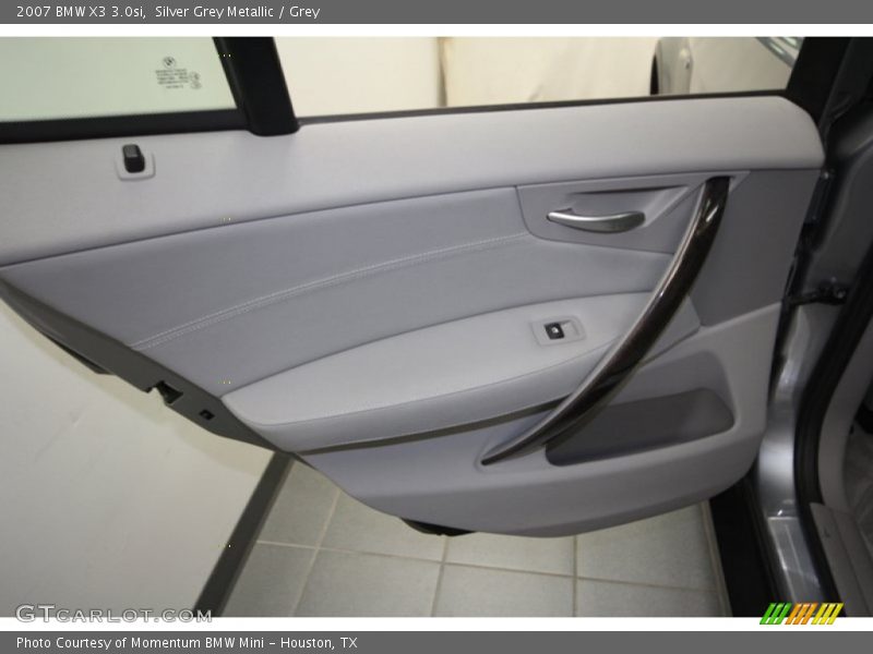 Silver Grey Metallic / Grey 2007 BMW X3 3.0si