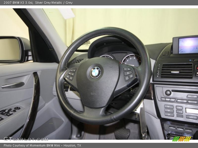 Silver Grey Metallic / Grey 2007 BMW X3 3.0si