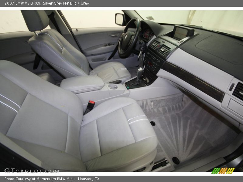Silver Grey Metallic / Grey 2007 BMW X3 3.0si