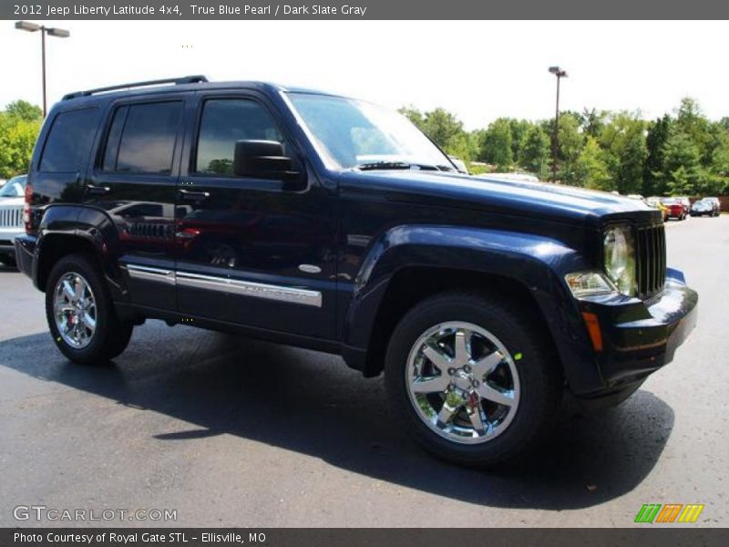 True Blue Pearl / Dark Slate Gray 2012 Jeep Liberty Latitude 4x4