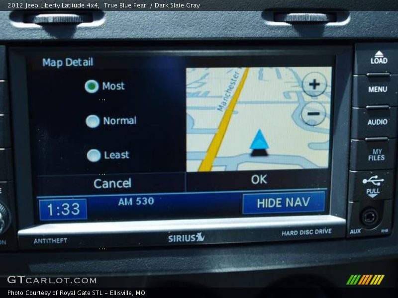 True Blue Pearl / Dark Slate Gray 2012 Jeep Liberty Latitude 4x4