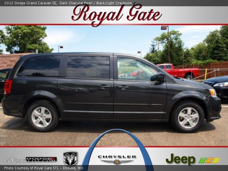 Dark Charcoal Pearl / Black/Light Graystone 2012 Dodge Grand Caravan SE