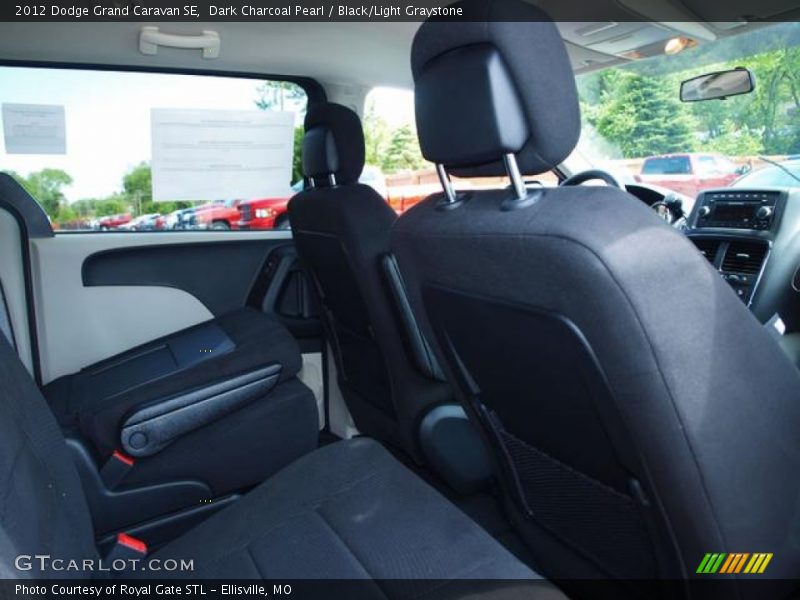 Dark Charcoal Pearl / Black/Light Graystone 2012 Dodge Grand Caravan SE