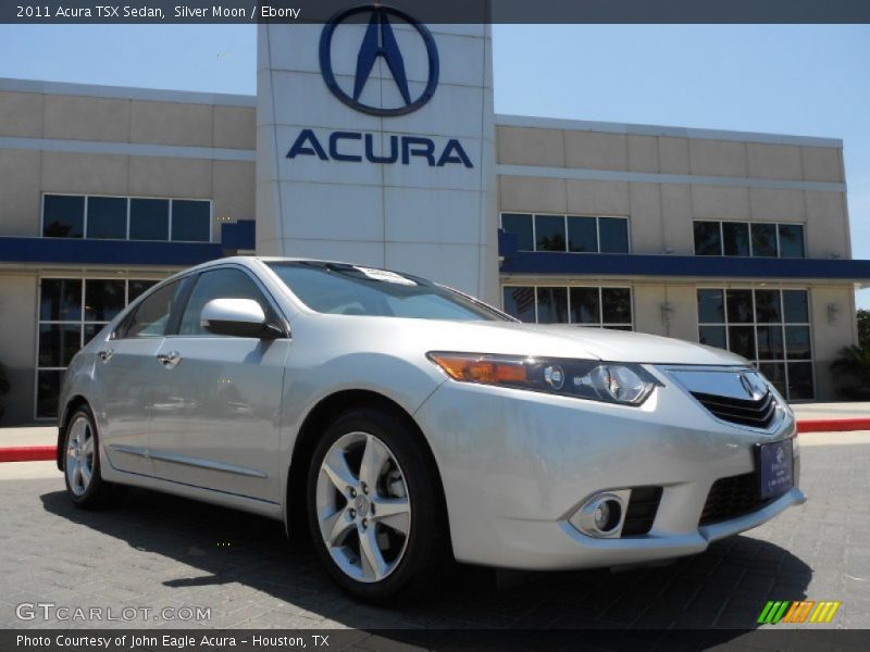 Silver Moon / Ebony 2011 Acura TSX Sedan