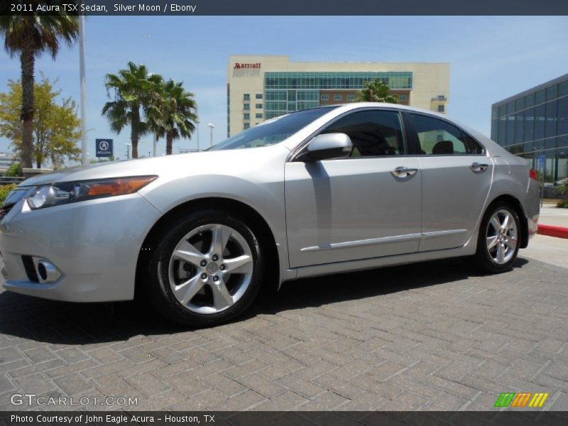 Silver Moon / Ebony 2011 Acura TSX Sedan